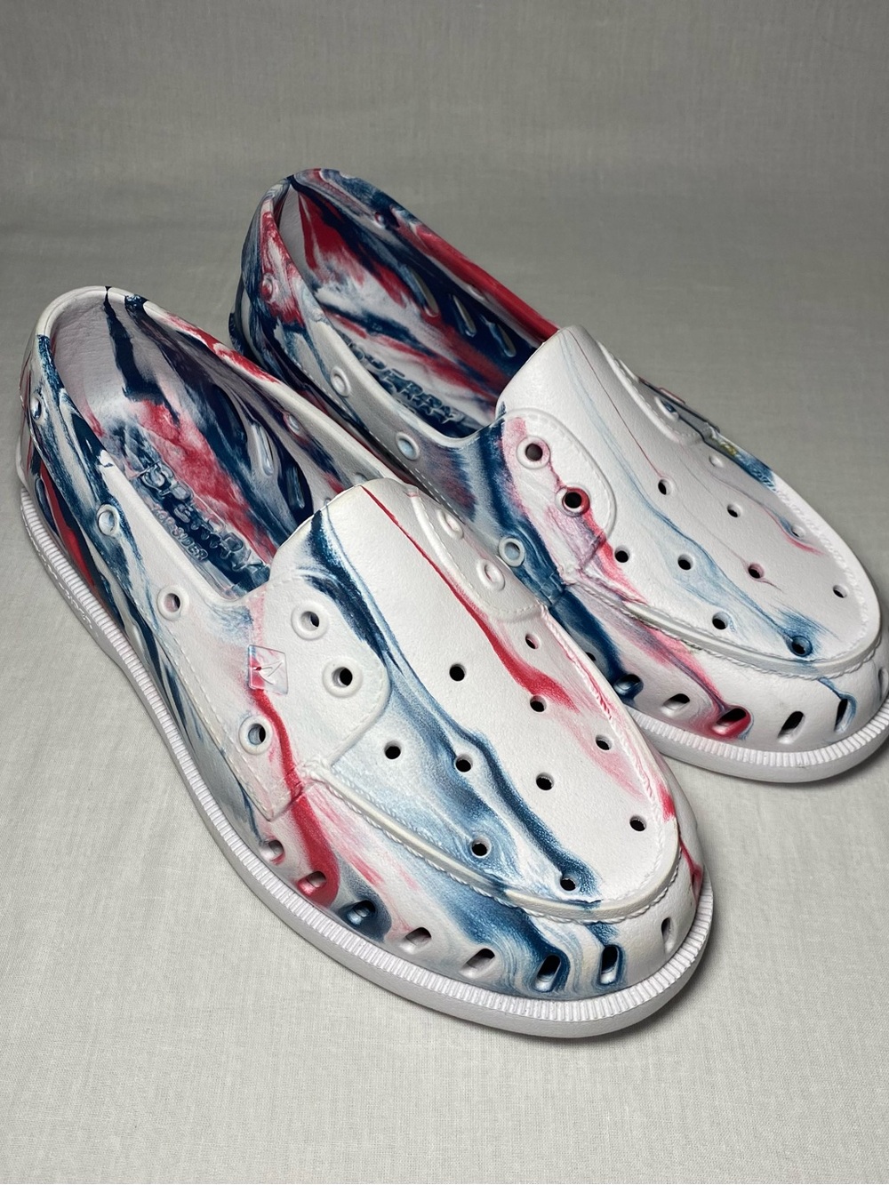 Sperry Womens Topsider Float Shoes Patriotic colors Size 39 (Women's 8.5)